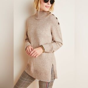 Anthropologie- Margarita Tunic Sweater in Taupe. L. Originally $98